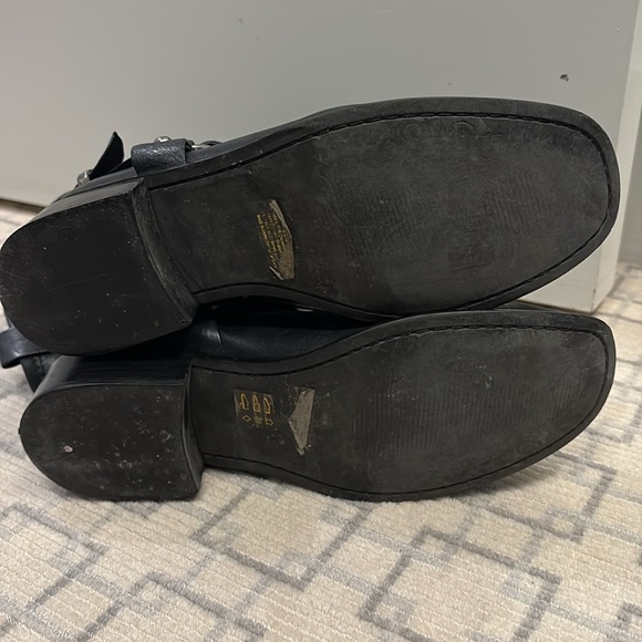 JESSICA SIMPSON Black Leather Moto Boot - Picture 6 of 8